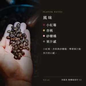 衣索比亞 西達馬 魯穆達莫村 G1 咖啡豆　風味